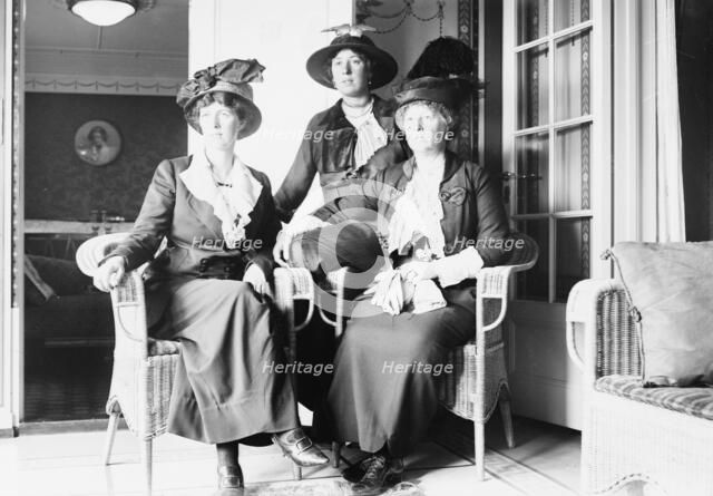 Countess Grey and daughters on VATERLAND, 1914. Creator: Bain News Service.