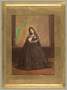 [Countess de Castiglione as Anne Boleyn], before 1865. Creator: Pierre-Louis Pierson