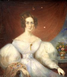 Countess Emilie Mussin-Pushkin b. Stjernvall, 1844. Creator: Unknown