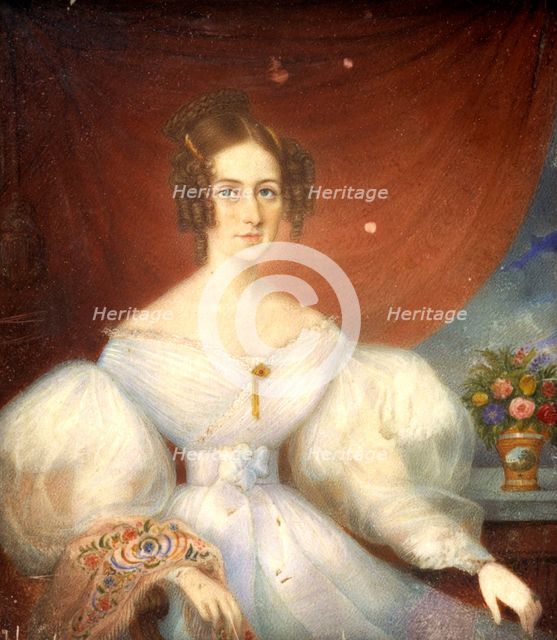 Countess Emilie Mussin-Pushkin b. Stjernvall, 1844. Creator: Unknown.