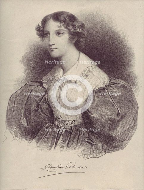 Countess Klaudyna (Claudine) Potocka, née Dzialynska (1801-1836), 1820s.