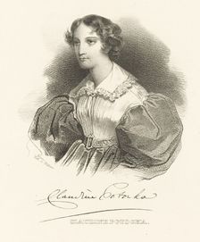 Countess Klaudyna (Claudine) Potocka, née Dzialynska (1801-1836), c. 1830. Creator: Anonymous