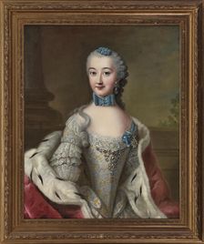 Countess Marie Sophie of Solms-Laubach (1721-1793), Duchess of Württemberg-Oels, ca 1752. Creator: Ziesenis, Johann Georg, the Younger (1716-1776)