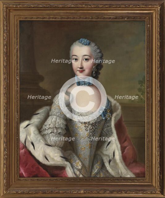 Countess Marie Sophie of Solms-Laubach (1721-1793), Duchess of Württemberg-Oels, ca 1752. Creator: Ziesenis, Johann Georg, the Younger (1716-1776).