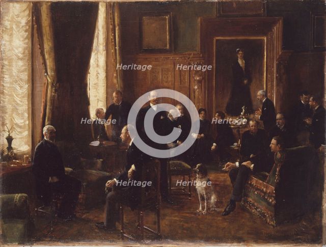 Countess Potocka's drawing room, 1887. Creator: Jean Beraud.