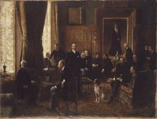 Countess Potocka's drawing room, 1887. Creator: Jean Beraud