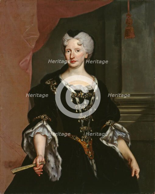 Countess Palatine Dorothea Sophie of Neuburg (1670-1748), Duchess of Parma, c1727. Creator: Piane (Il Mulinaretto), Giovanni Maria delle (1660-1745).