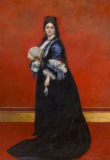 Countess Rattazzi, née Maria-Laetitia Bonaparte-Wyse, 1872. Creator: Charles Emile Auguste Carolus-Duran
