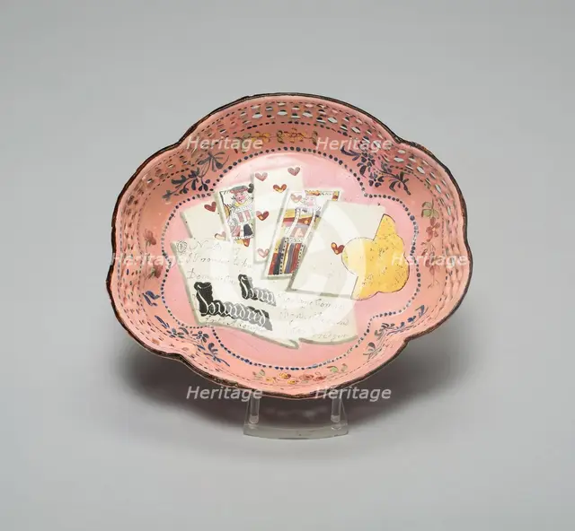 Counter Tray, South Staffordshire, c. 1790. Creator: Staffordshire Potteries.