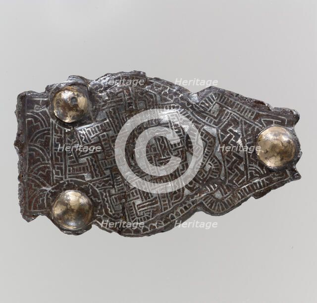 Counter Plate from a Belt Buckle, Frankish, 675-725. Creator: Unknown.