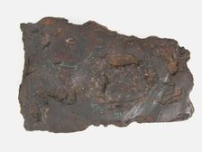 Counter Plate Fragment of a Belt Buckle, Frankish, 6th-7th century. Creator: Unknown