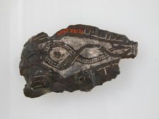 Counter Plate of a Belt Buckle, Frankish, 7th century. Creator: Unknown