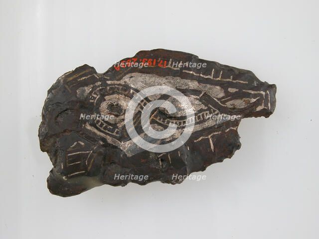 Counter Plate of a Belt Buckle, Frankish, 7th century. Creator: Unknown.