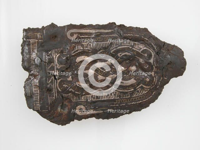 Counter Plate of a Belt Buckle, Frankish, 7th century. Creator: Unknown.