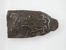 Counter Plate of a Belt Buckle, Frankish, 7th century. Creator: Unknown