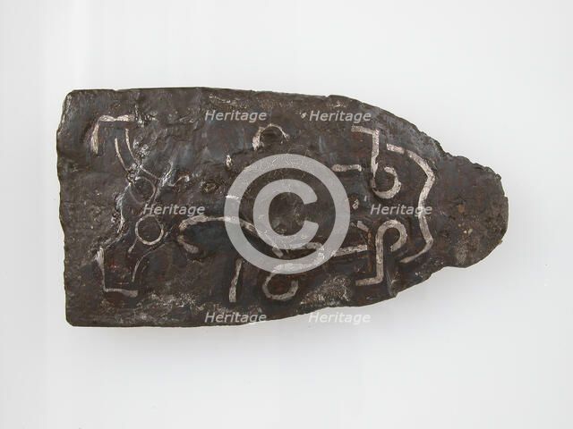 Counter Plate of a Belt Buckle, Frankish, 7th century. Creator: Unknown.