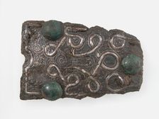 Counter Plate of a Belt Buckle, Frankish, 7th century. Creator: Unknown