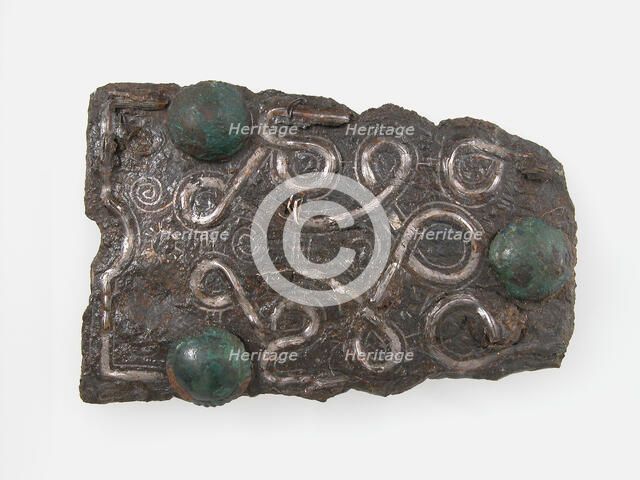 Counter Plate of a Belt Buckle, Frankish, 7th century. Creator: Unknown.