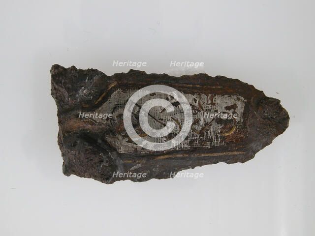 Counter Plate of a Belt Buckle, Frankish, 7th century. Creator: Unknown.