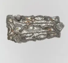 Counter Plate of a Belt Buckle, Frankish, 7th century. Creator: Unknown