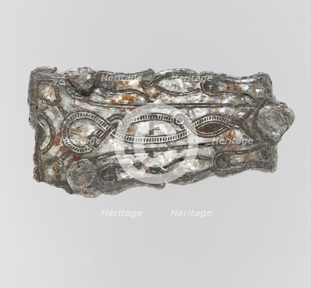 Counter Plate of a Belt Buckle, Frankish, 7th century. Creator: Unknown.