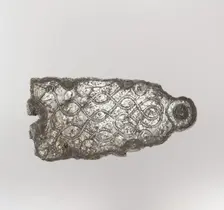 Counter Plate of a Belt Buckle, Frankish or Burgundian, 7th century. Creator: Unknown