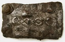 Counter Plate of a Belt Buckle, Frankish or Burgundian, 4th-7th century. Creator: Unknown