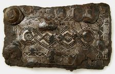 Counter Plate of a Belt Buckle, Frankish or Burgundian, 4th-7th century. Creator: Unknown