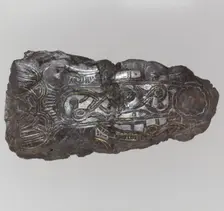 Counter Plate of a Belt Buckle, Frankish, last quarter 7th century. Creator: Unknown