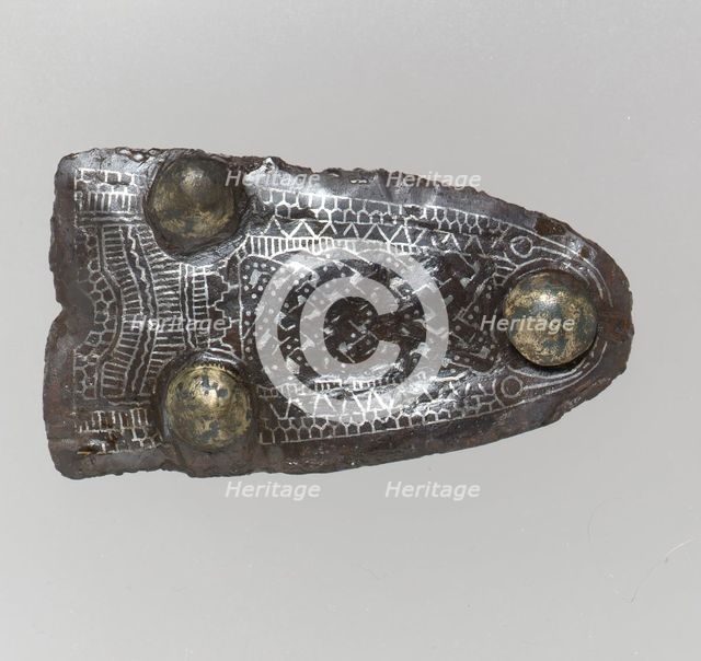 Counter Plate of a Belt Buckle, Frankish, late 6th-early 7th century. Creator: Unknown.
