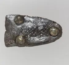 Counter Plate of a Belt Buckle, Frankish, late 6th-early 7th century. Creator: Unknown