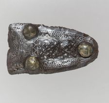 Counter Plate of a Belt Buckle, Frankish, late 6th-early 7th century. Creator: Unknown