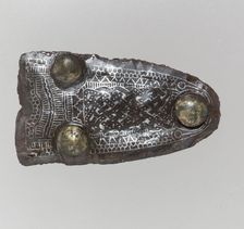 Counter Plate of a Belt Buckle, Frankish, late 6th-early 7th century. Creator: Unknown