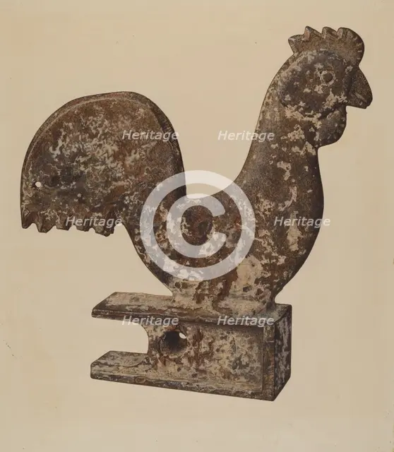 Counterbalance Rooster, 1938. Creator: Lloyd Charles Lemcke.