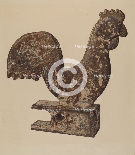 Counterbalance Rooster, 1938. Creator: Lloyd Charles Lemcke.