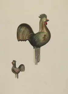 Counterbalance Rooster, c. 1936. Creator: James Vail