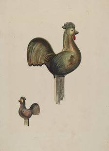 Counterbalance Rooster, c. 1936. Creator: James Vail