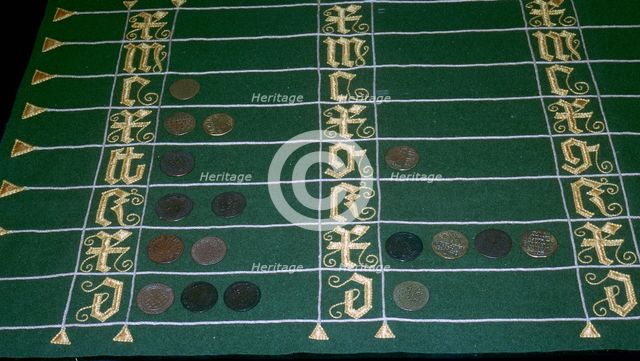 Counters and counting system, 16th century. Artist: Unknown