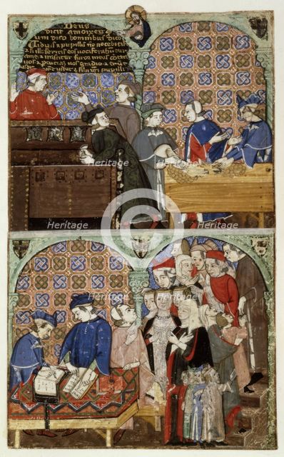 Counting house, late 14th century.  Creator: The Monk of Hyeres.