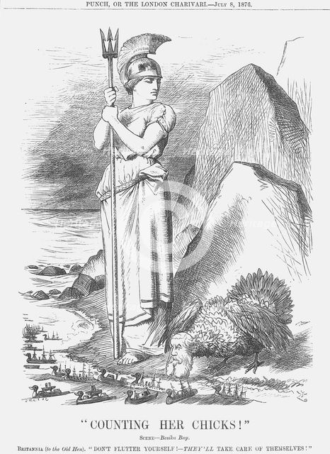 "Counting Her Chicks", 1876. Creator: Joseph Swain.