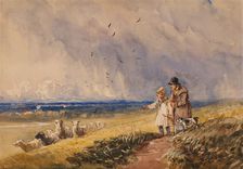 Counting the Sheep, c1810-1859. Creator: David Cox the Elder