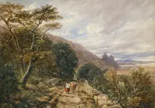 Country Track leading to Harlech Castle, 1842. Artist: David Cox the elder