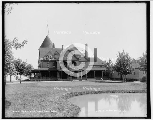 Country club, Grosse Pointe Farms [sic], between 1890 and 1901. Creator: Unknown.