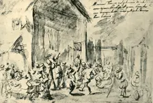 Country dance, mid-late 17th century, (1943). Creator: David Teniers II