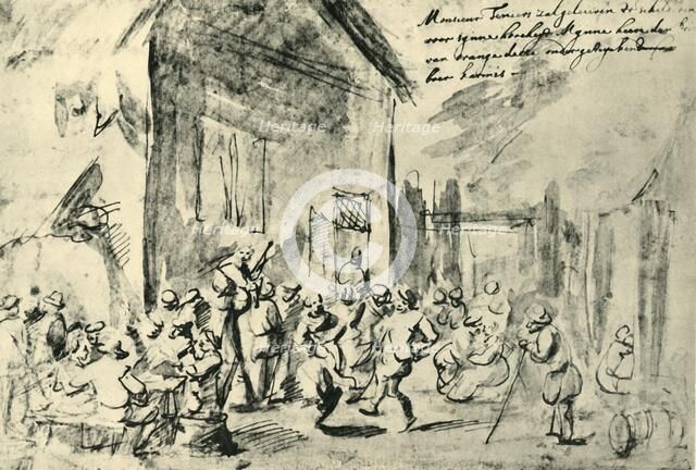 Country dance, mid-late 17th century, (1943). Creator: David Teniers II.