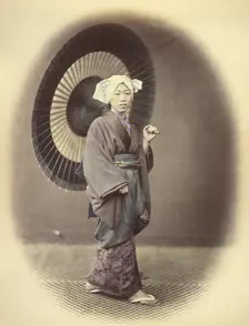 Country Girl in Out-Door, or Traveling Costume, 1866-1867. Creator: Felice Beato