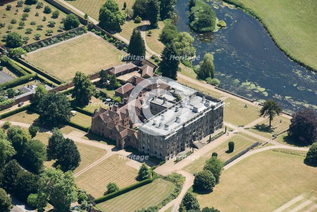 Country house and walled kitchen garden at Stoneleigh Abbey, Kenilworth, Warwickshire, 2018. Creator: Historic England.