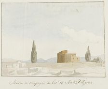 Country house at the foot of Mount Pellegrino, 1778. Creator: Louis Ducros