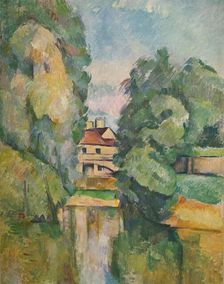 Country House by a River c1890. Artist: Paul Cezanne