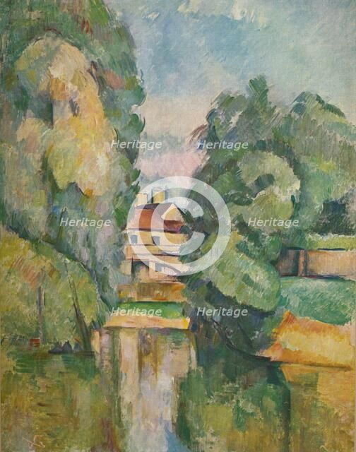 'Country House by a River', c1890. Artist: Paul Cezanne.